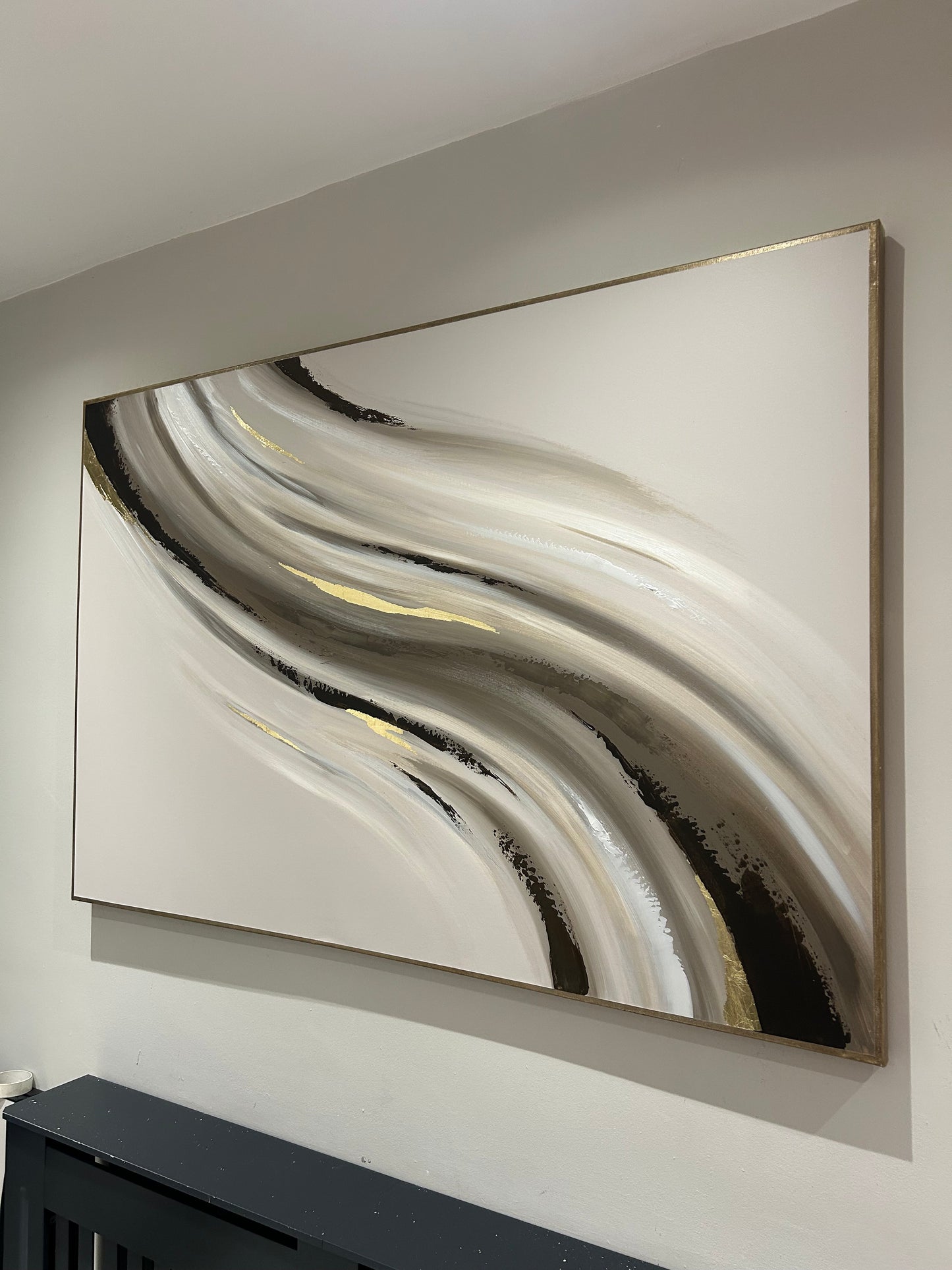 Gold, brown & Beige Wave