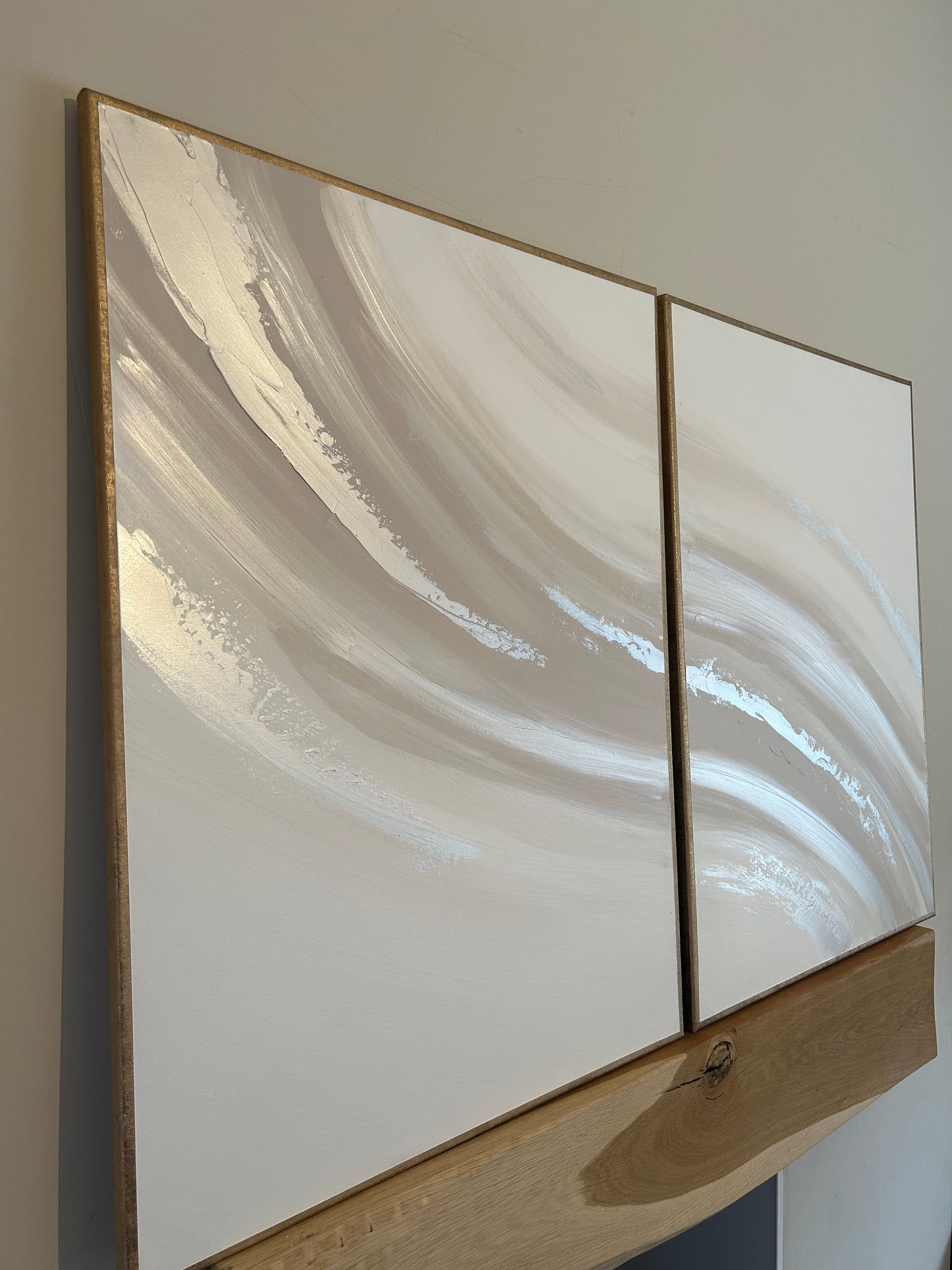 White, Beige & Pearl 2 Peice Wave