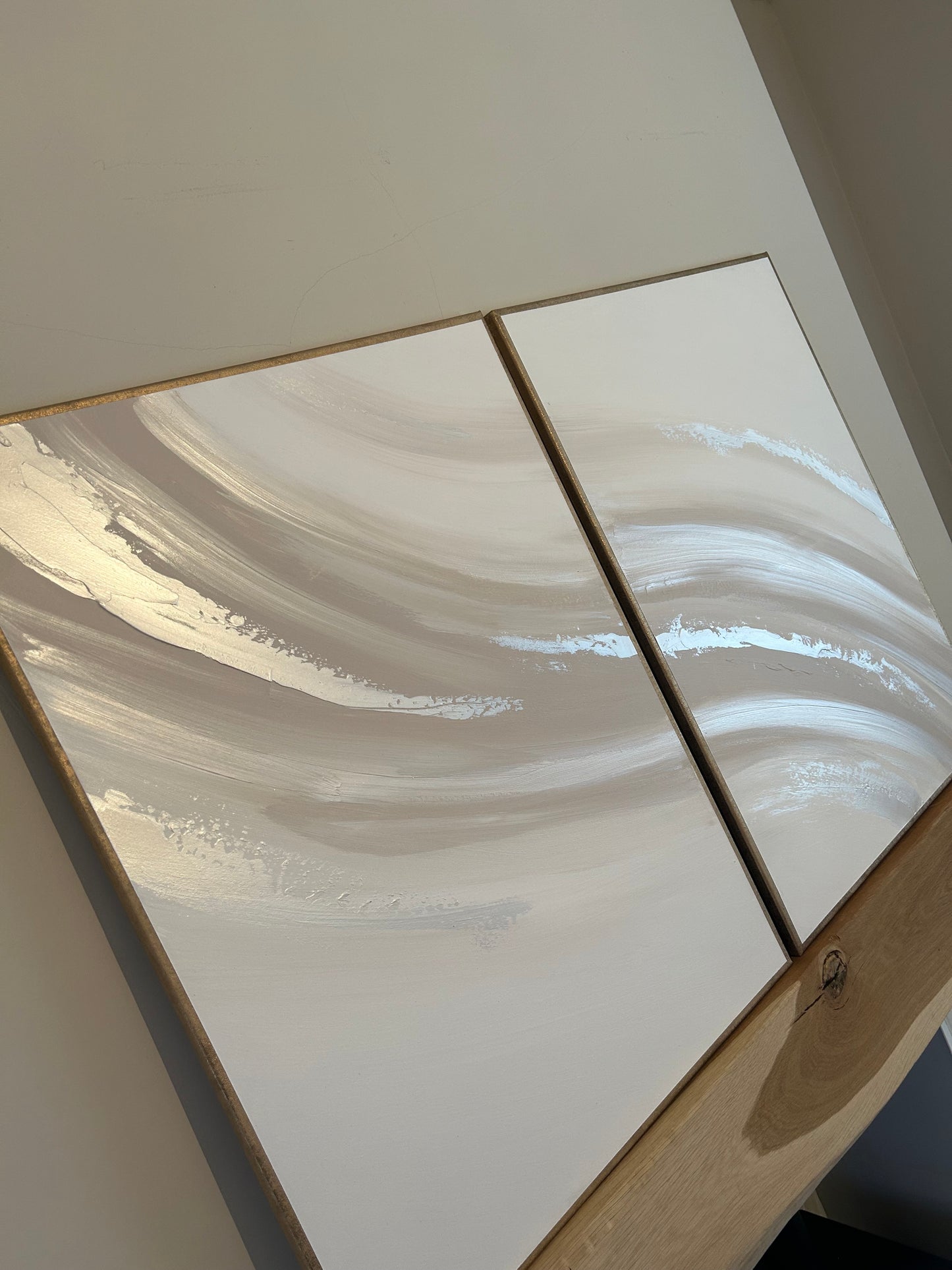 White, Beige & Pearl 2 Peice Wave