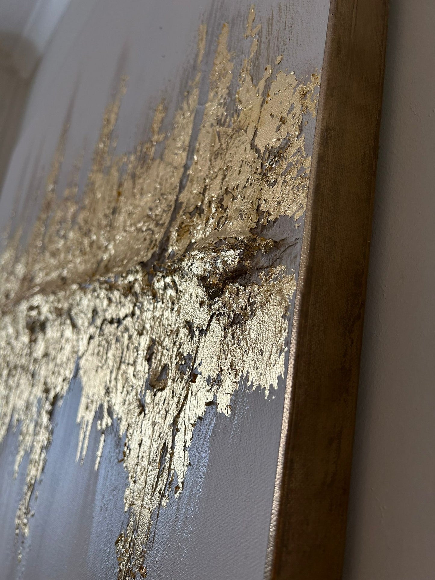 Gold Leaf Textured Sound Wave