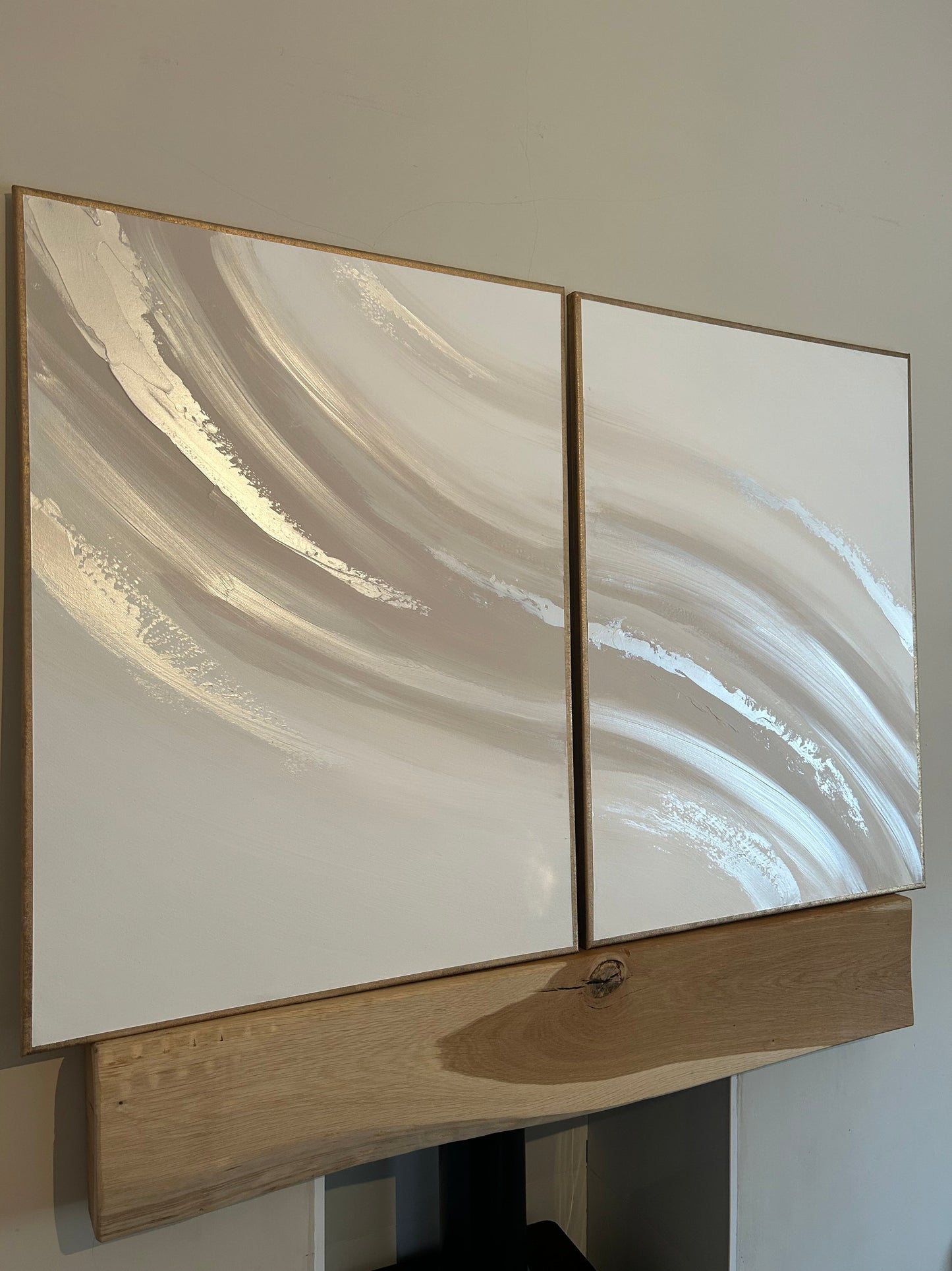 White, Beige & Pearl 2 Peice Wave