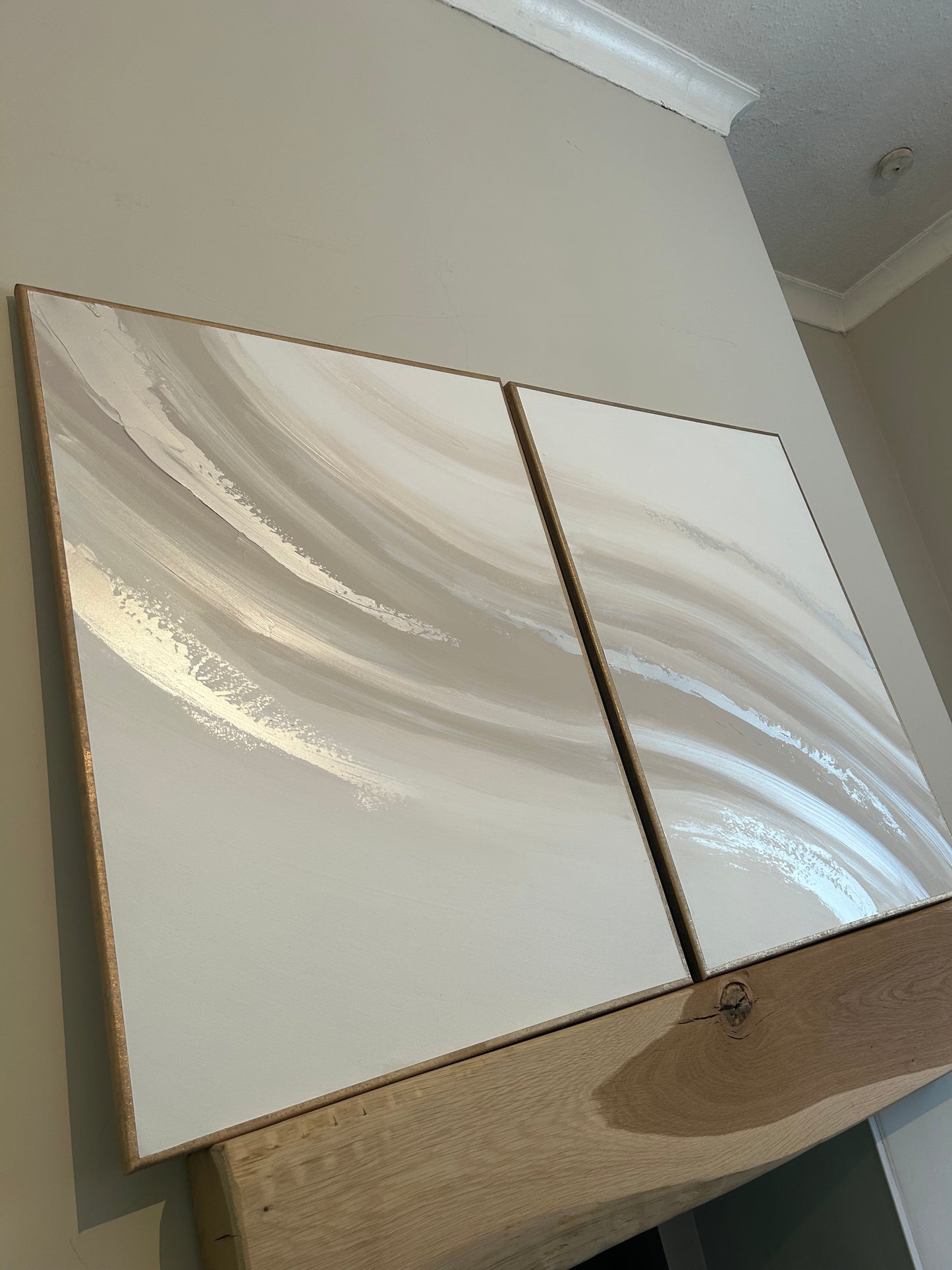 White, Beige & Pearl 2 Peice Wave