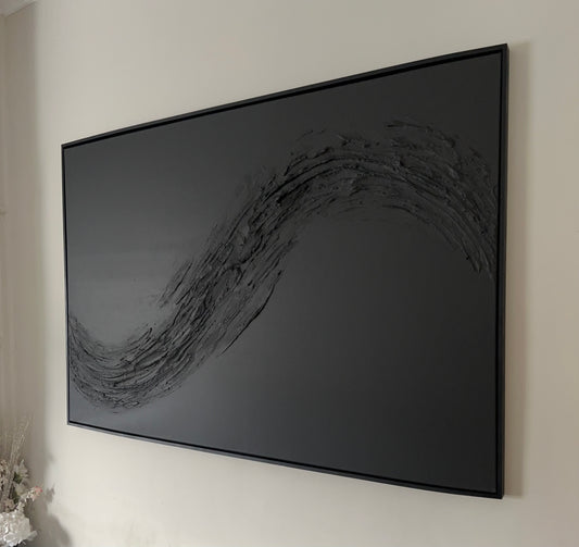 Black Wave (Framed)